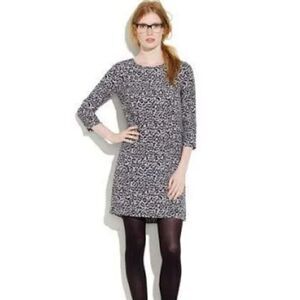 Madewell Broadway & Broome Animal Print Grey & Black Dress Size Extra Small